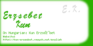 erzsebet kun business card